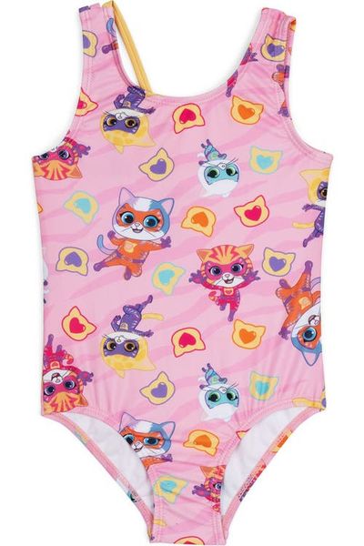 Disney Disney Super Kitties Sleeveless One Piece Bathing Suit