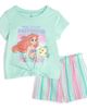 Disney Disney The Little Mermaid Princess Ariel 2-Piece Short Sleeve Tee and Gauze Shorts Set - 1