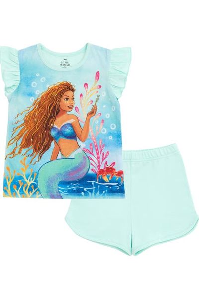Disney Disney The Little Mermaid Princess Ariel 2-Piece T-Shirt and Shorts Set