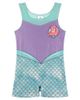 Disney Disney The Little Mermaid Princess Ariel Sleeveless Gymnastics One Piece Romper - 1