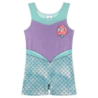 Disney Disney The Little Mermaid Princess Ariel Sleeveless Gymnastics One Piece Romper
