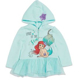 Disney Disney The Little Mermaid Princess Ariel Zip-up Hooded Sweatshirt (baby)