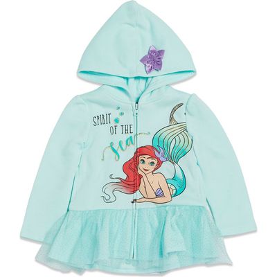 Disney Disney The Little Mermaid Princess Ariel Zip-up Hooded Sweatshirt (baby)
