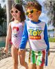 Disney Disney Toy Story 2-Piece Swimwear Rash Guard and Swim Trunks Set - 3