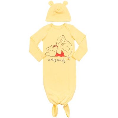 Disney Disney Winnie the Pooh 2-Piece Sleeper Gown and Hat Set