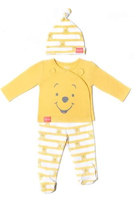 Disney Disney Winnie the Pooh 3-Piece Top Footed Pants and Hat Set