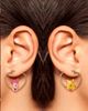 Disney Disney Winnie The Pooh And Piglet Mismatched Heart Hoop Earrings - 2