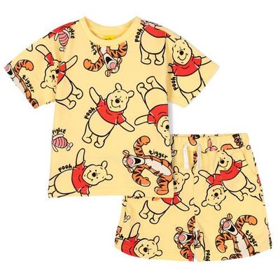 Disney Disney Winnie the Pooh Baby French Terry 2-Piece T-Shirt and Shorts Set
