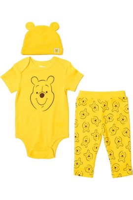 Disney Disney Winnie the Pooh Cosplay 3-Piece Bodysuit Pants and Hat Set