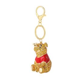 Disney Disney Winnie the Pooh Crystal Pavé Crystal Bag Charm Keychain, Officially Licensed
