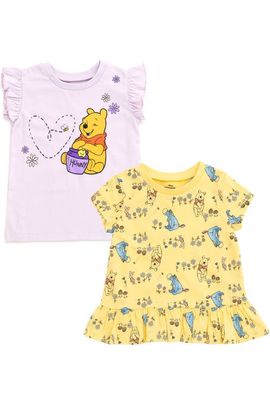 Disney Disney Winnie The Pooh Girls' 2-pack Short Sleeve Graphic T-shirts (baby)
