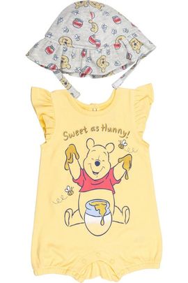 Disney Disney Winnie the Pooh One Piece Romper and Hat Set