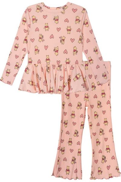 Disney Disney Winnie the Pooh Ribbed Long Sleeve Tee and Pants Set