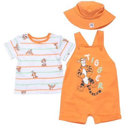 Disney Disney Winnie the Pooh Shortall and T-Shirt Set with Hat