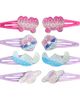 Disney Stitch Hair Clip 8-Piece Set Official License, Snap Back Clips for Hair, Lilo and Stitch Accessories, Small Disney Gifts - 1