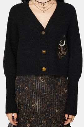Disturbia Disturbia Abellona Balloon Sleeve Knit Cardigan