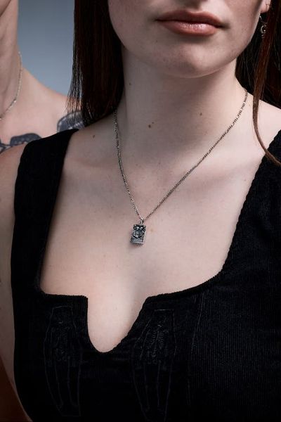 Disturbia Disturbia Amorata Lovers Sterling Silver Necklace 