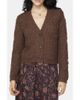 Disturbia Disturbia Aubrell Wave V-Neck Knit Cardigan - 1
