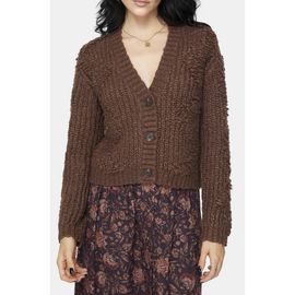 Disturbia Disturbia Aubrell Wave V-Neck Knit Cardigan