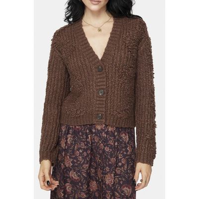 Disturbia Disturbia Aubrell Wave V-Neck Knit Cardigan