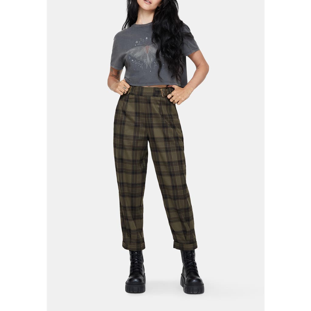 Disturbia Disturbia Cecily Buckle Check Balloon Trousers