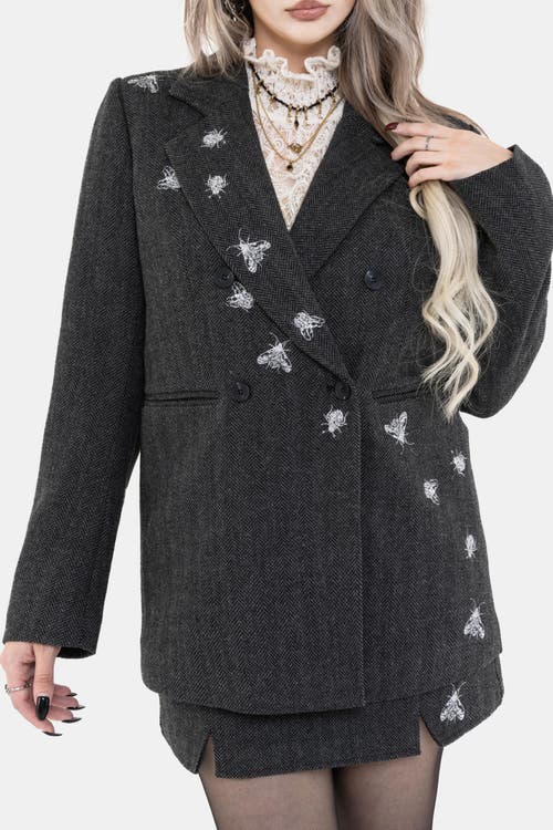 Disturbia Disturbia Chrysina Sequin Embellished Blazer