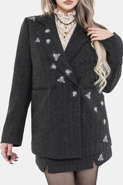 Disturbia Disturbia Chrysina Sequin Embellished Blazer