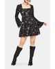 Disturbia Disturbia Crimson Magpie Mini Ruffle Dress - 1