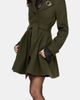 Disturbia Disturbia Cyrene Belted Removable Hood Coat - 1
