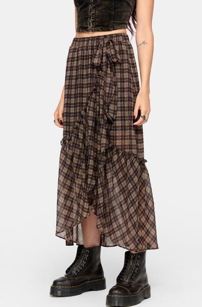 Disturbia Disturbia Dorcus Chiffon Wrap Maxi Skirt
