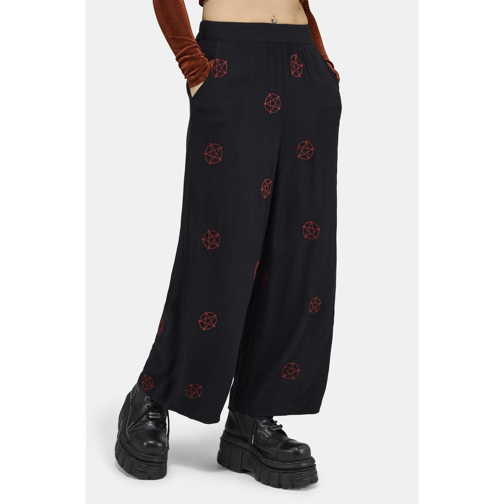 Disturbia Disturbia Druantia Moon Embroidery Trousers