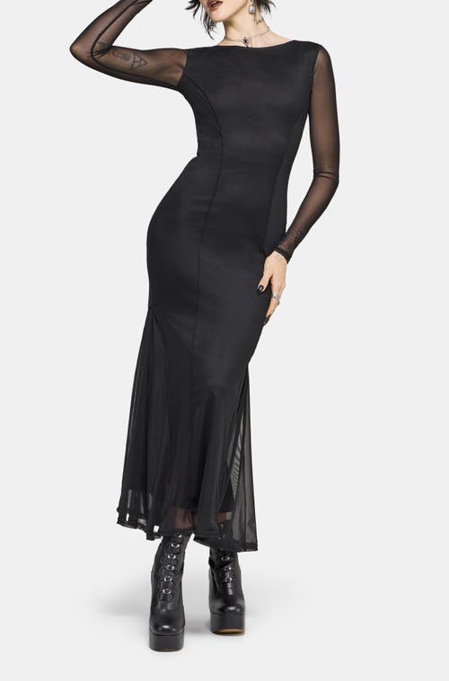 Disturbia Disturbia Ebonine Backless Maxi Dress