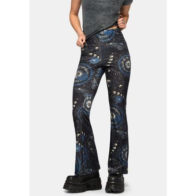 Disturbia Disturbia Elise Celestial Velour Flare Trousers