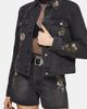Disturbia Disturbia Faela Fairy Embroidered Denim Jacket - 1