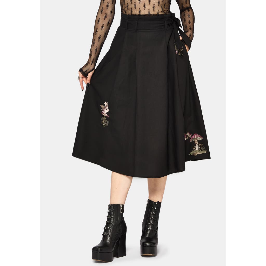 Disturbia Disturbia Faela Fairy Embroidered Midi Skirt