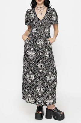 Disturbia Disturbia Floaty Sleeve Maxi Dress