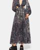 Disturbia Disturbia Gaia Celestial Print Chiffon Maxi Dress - 1