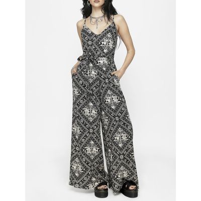 Disturbia Disturbia Hexweave Wide Leg Cami Jumpsuit
