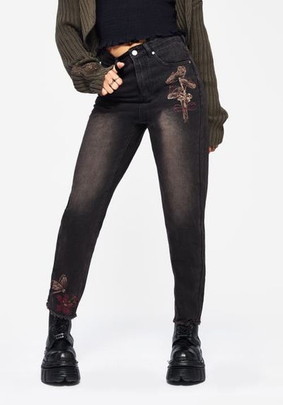 Disturbia Disturbia High-Waisted Ankle Jeans