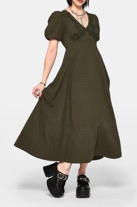 Disturbia Disturbia Limos Dobby Midi Dress