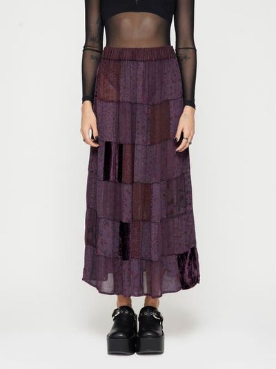 Disturbia Disturbia Mabel Floral Patchwork Skirt