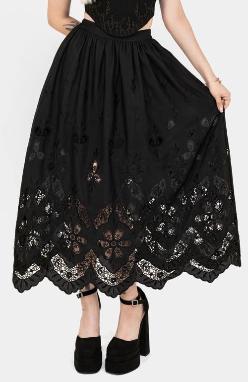 Disturbia Disturbia Maple Broderie Hem Maxi Skirt