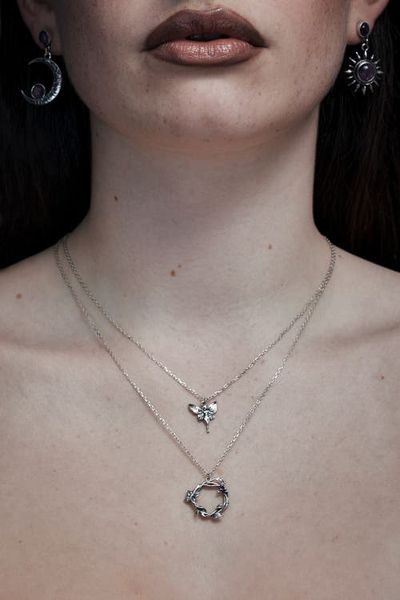 Disturbia Disturbia Maypole Sterling Silver Fairy Necklace 