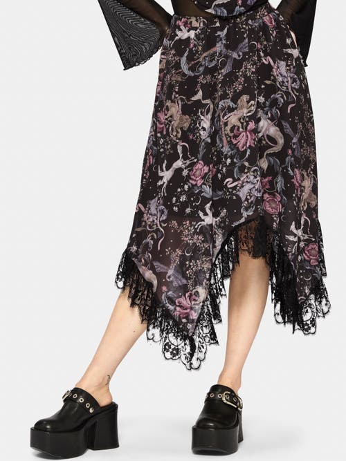 Disturbia Disturbia Merunicorn Enchanted Forest Midi Skirt
