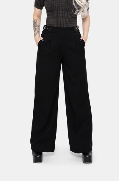 Disturbia Disturbia Nightingale Buckle Wide Leg Trousers