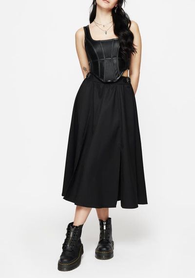 Disturbia Disturbia Nightingale Buckled Midi Skirt