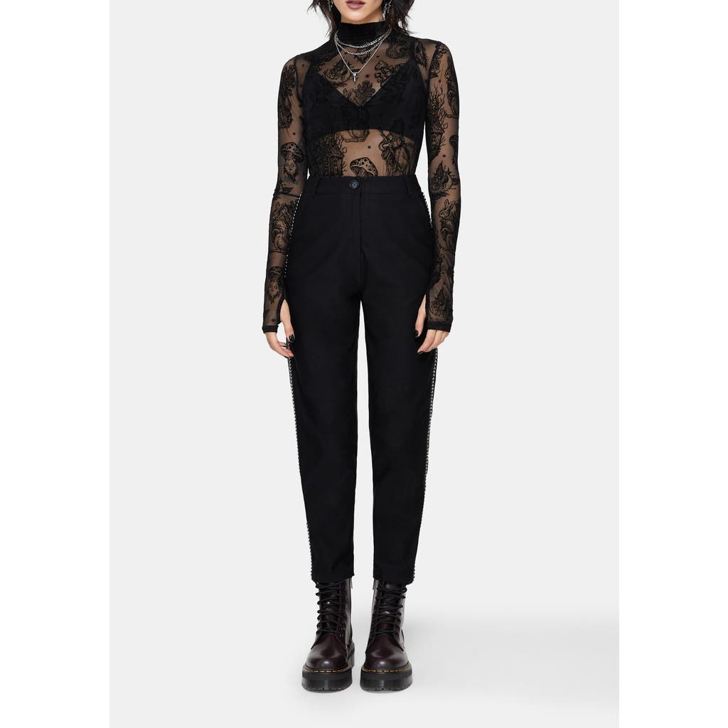 Disturbia Disturbia Nocturne Tapered Trouser With Chain Trim