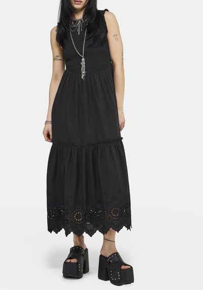 Disturbia Disturbia Noirette Broderie Midi Dress