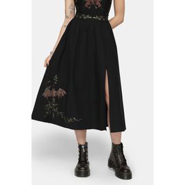 Disturbia Disturbia Orena Bat Embroidered Midaxi Skirt