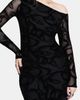 Disturbia Disturbia Paleo Flocked Mesh Maxi Dress - 2
